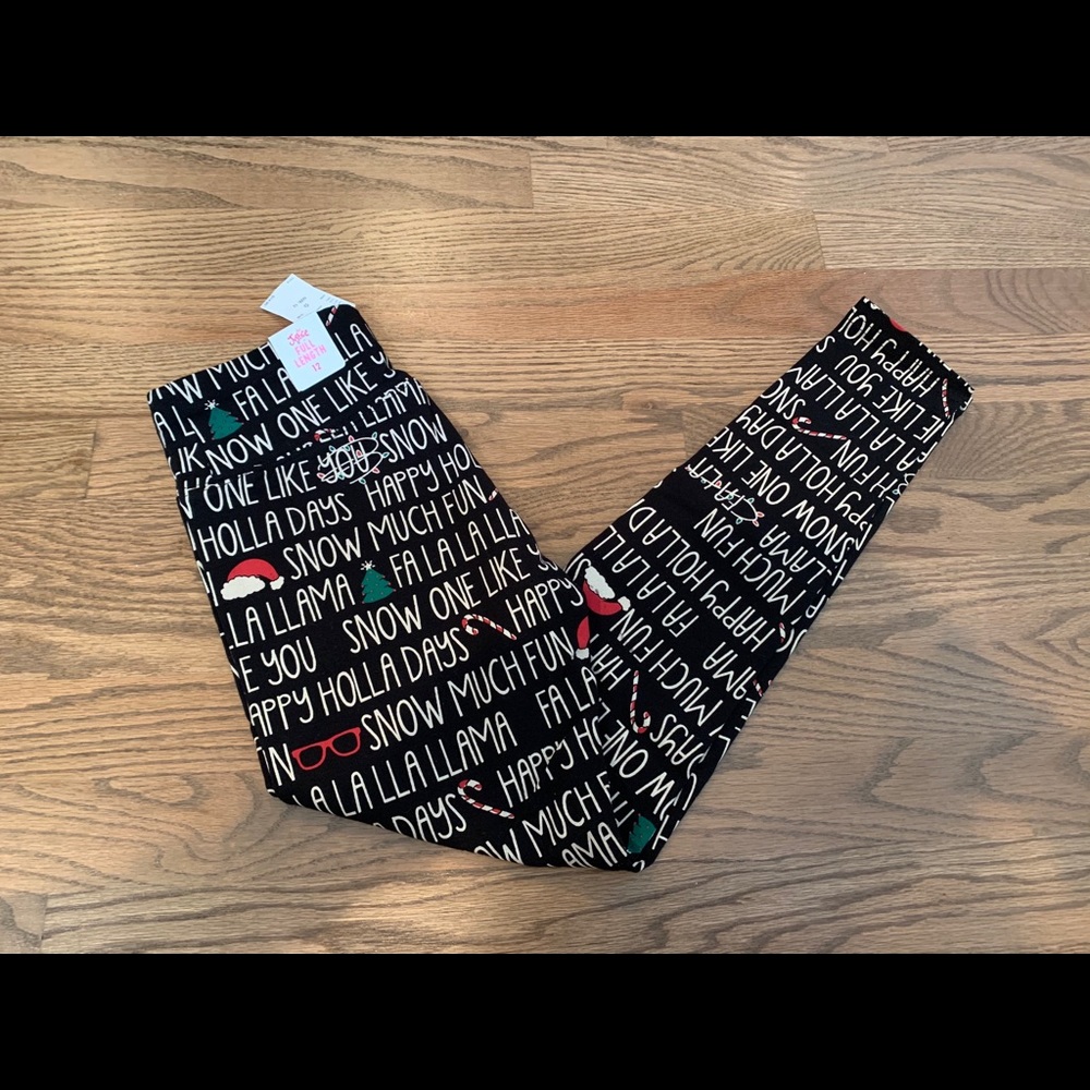 Justice holiday leggings.